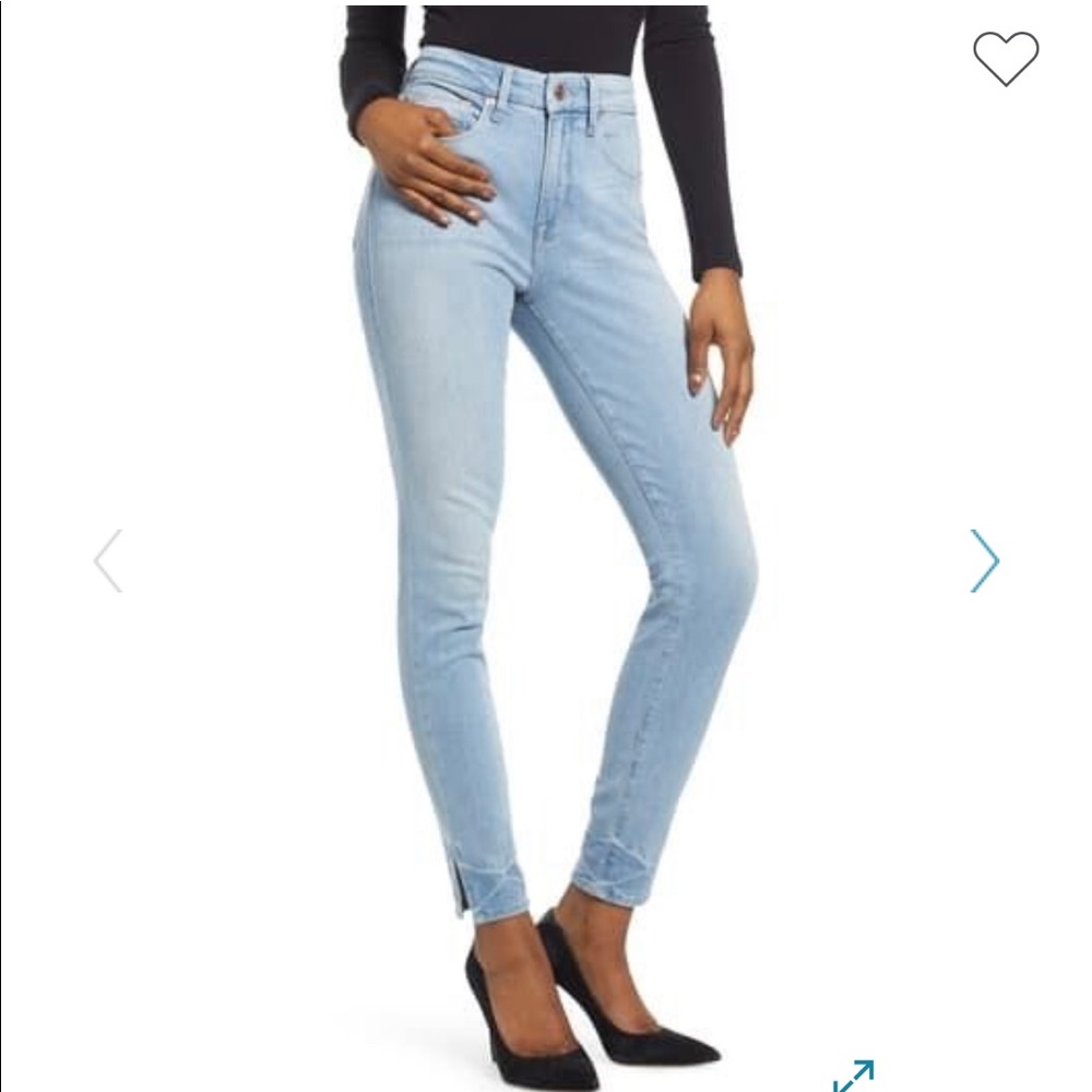 Good American Good legs slit skinny jean sz 18